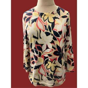 Sag Harbor Lightweight 3/4 Sleeve Sweater  / SZ: MP